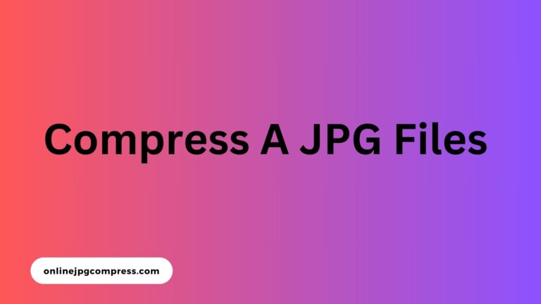 Compress a JPG File